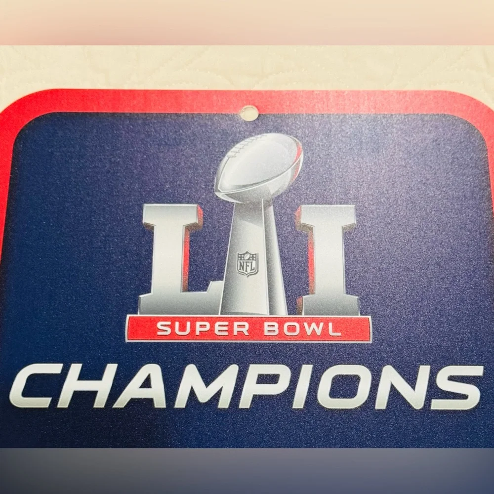 NFL Patriots Super Bowl LI Champions Wall Sign- Red, Blue, White